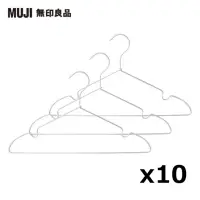 在飛比找momo購物網優惠-【MUJI無印良品】鋁製洗滌用衣架//3支組/肩帶型/約寬4