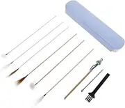 Ipetboom 1Set Ear Cleaning Tools Professional Removal Kit with Picks Goose Hair Sticks Tools for Safe and Gentle Cleaning Set