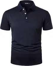 [QUNERY] Men's Polo Shirts Short Sleeve Quick Dry Golf Shirts Summer Sports Moisture Wicking Casual Polo Shirts for Men