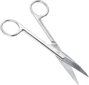 BIUDECO Stainless Steel Curved Scissors for Makeup Precision Eyebrow Ear and Nose Hair Trimming Tool Durable Beauty Scissors for Eyelash Extensions and Eyelid Tape Essential