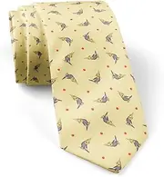 [KAWAMOUSE] ( Cockatiel ) Fashion Novelty Necktie, Conversation Neckwear Ties Great for Party and Events, As Shown