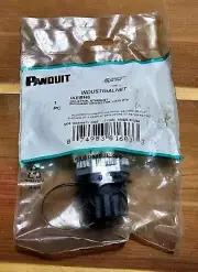 IAEBH6 Panduit Module Coupler Cat6 RJ45 Bulkhead Connector With Cover. Free Ship