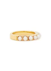 Otiumberg Pearl-embellished Gold Vermeil Eternity Ring F