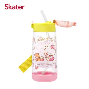 Skater PET吸管水壺/ 480ml/ KITTY