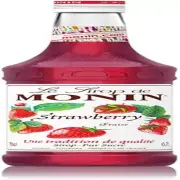 MONIN Strawberry Syrup, Mild and Sweet, Great for Cocktails and Teas, Gluten-...