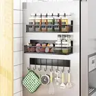 Magnetic Spice Rack for Refrigerator, 3 Pack Magnetic Shelf, Moveable Magnetic