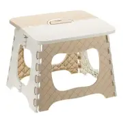 9" Folding Step Stool for Adults 275 lbs Capacity Khaki