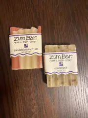 Zum Bar Goats Milk Soap Bars 2 Bars Sandalwood-citrus, Patchouli