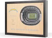 YouTheFan NFL Los Angeles Chargers 25-Layer StadiumViews 3D Wall Art - SoFi Stadium