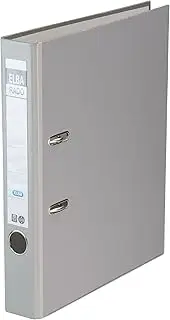 Elba Folder rado Brillant DIN A4, 5-Piece Pack, Quality Slot Folder File Narrow Grau Grey