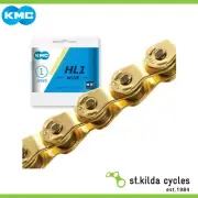 KMC Bike Chain - Hl1 Wide - Single Speed - 1/2" X 1/8" X 112L - Gold