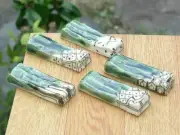 Kyoto ware Kiyomizu ware Oribe chopstick rest set