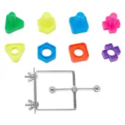 Bird Chewing Blocks Bird Brain Teaser Foraging Bird Toy Parrot Perch Stand