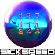175E NEO CHROME MANUAL SHIFT KNOB SHORT THROW SHIFTER 5RDR SELECTOR 3/8X24 K06