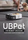 UBPET V10 22000 Pa Cyclone Robot Vacuum Cleaner, Designed for Pet Hair on Carpet