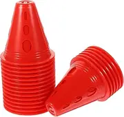 COMNESTBI 20Pcs Windproof Roller Skating Cones Small Training Marker Cones with Airflow for Soccer Basketball Agility Practice and Events