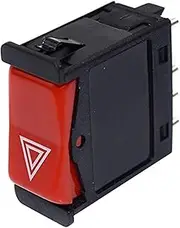 Pexorin Warning Emergency Hazard Light Flashing Switch 1248200110, for W124 W201 W202 500E 300CE 400E 190E 300D E320 Warning Lights Switch Push Button