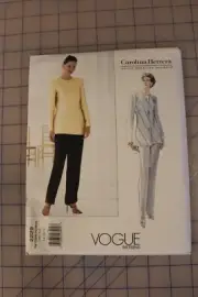 Vogue Pattern #2229 Carolina Herrera Size 14,16,18 Misses' Jacket & Pants