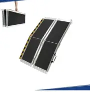 PENSUN 4FT Wheelchair Ramp, 48" L x 29" W Threshold Ramps, Non-Skid Portable...