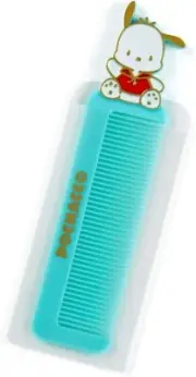 Sanrio Pochacco Compact Comb 877468, Material: PVC, AS resin, Length: 14.5cm