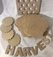 “HARVEST” Wood Bunting Kit NEW Unassembled DIY Kit