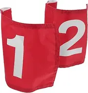 BCOATH 2pcs Golf Flagstick Flags Sports Flags for Practicing Golfs Course Supplies