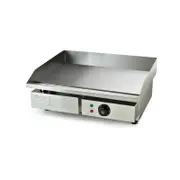 THERMOMATE Commercial Electric Griddle, 2400W Stainless Steel 55x35cm Countertop