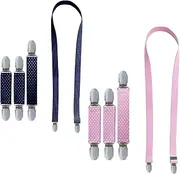 [EUPSIIU] 8 Pieces Mitten Clips, Stretchy Hat Clip, Glove Clips with Elastic Bands, Strong Glove Clips for Kids, Elastic Mitten Clips for School