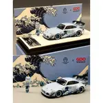 TM 1/64 保時捷RWB993 寬體改裝版神奈川衝浪裡 合金仿真汽車模型I