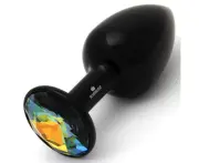 Rosebuds Aluminium Butt Plug Black Medium - Los Angeles