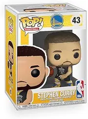 Epic Collectibles Sports: Stephen Curry Dribbling Golden State Warriors NBA Basketball Vinyl Figure Bundle with Compatible Funko Box Protector