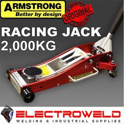 ARMSTRONG Aluminium Racing Jack / Hydraulic Trolley 2000kg, Car Floor Quick Lift