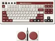 8BitDo Retro Mechanical Keyboard, Bluetooth/2.4G/USB-C Hot Swappable Gaming Keyboard with 87 Keys, Dual Super Programmable Buttons for Windows and Android (Fami)
