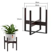 Wooden Cross Four-Legged Flower Stand Strong Durable Free Bonsai Stand Home Tray
