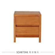 【SCANTEAK 詩肯柚木】Fin實心柚木床頭櫃