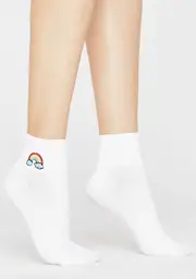 Find The Rainbow Ankle Socks