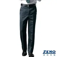在飛比找ETMall東森購物網優惠-ZENO 都會菁英細藍條平面西裝褲‧黑藍條