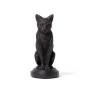 Halloween Gothic Figurine Holder Black Resin Candle Holder Stand, Occult Dark Gothic Home Decor (Cat)