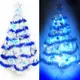 台製12尺(360cm)特級白色松針葉聖誕樹(藍銀色系)+100燈LED燈7串