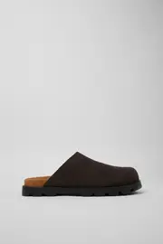 Brutus Sandal Gray nubuck clog for men