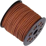 TEHAUX Plush Leather Cord Roll for DIY Jewelry 90m Soft Smooth for Bracelets Anklets Necklaces