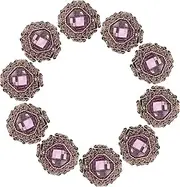 VALICLUD 10pcs Rhinestone Buttons for Crafting Elegant Embellishment for Coats Trench Coats Clothing Versatile Decorative Buttons for DIY Fashion Projects