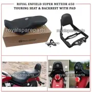 Royal Enfield "DELUXE TOURING SEAT & BACKREST WITH PAD" for Super Meteor 650