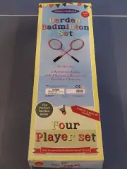 Robert Frederick Garden Badminton Set New Ages 7+ Rackets Net Shuttlecocks +