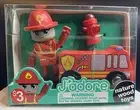 French J'adore Nature Wood Toys Firefighter Zac w/ Firetruck & Hydrant- Sealed