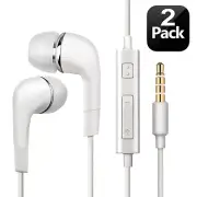 For Samsung Galaxy Note 9 Headphones - 2 pcs - White