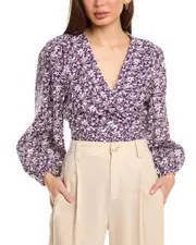 Maje Linen-Blend Top