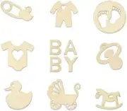 Mini Laser Cuts Wood Shape - Baby - Pram, Rocking Horse, Pacifier, and More