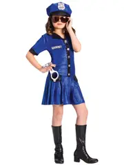 Hobbypos Police Chief Officer Female Cop Policewoman Uniform Book Week Girls Costume