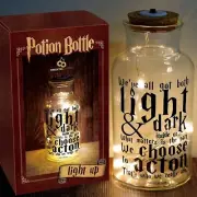 Harry Pottery Gifts - Potion Bottle Lights with Cork - Light Up Glass Lamp Merch